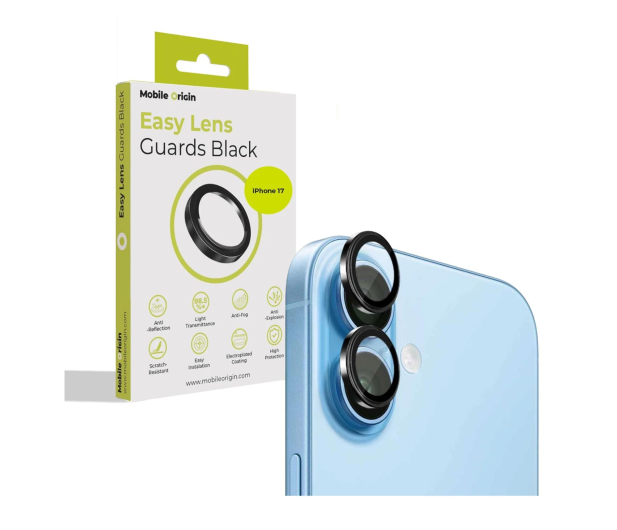 Mobile Origin Easy Lens Guards do iPhone 17 black FRL-LSG-i17-BLK - 1363042 - zdjęcie